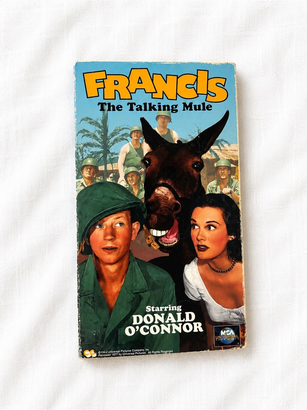 Francis The Talking Mule Movie Poster - Blue & Green Artwork